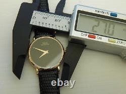 Not Working Piaget Solid 18k Yellow Gold Onyx Black Ronde 27mm Ladies Watch