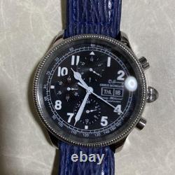 OBRIS MORGAN Automatic Men's Watch Limited Antique Chronograph For parts as is