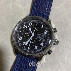 OBRIS MORGAN Automatic Men's Watch Limited Antique Chronograph For parts as is