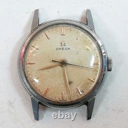 OMEGA 1960s 30mm Caliber Bullet Indices Aged Dial Manual Winding 2826.1 Broken