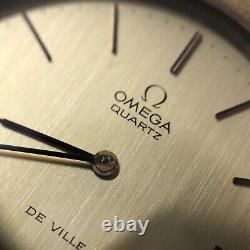 OMEGA DE VILLE VINTAGE WATCH SWISS MADE QUARTZ As is not working no returns