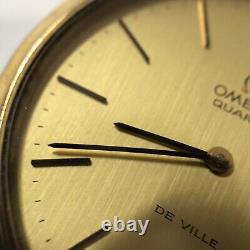 OMEGA DE VILLE VINTAGE WATCH SWISS MADE QUARTZ As is not working no returns