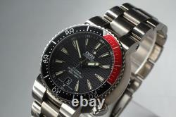 ORIS TT1 7562P Diver Date Automatic Titanium Black Dial Mens Watch Box Damaged