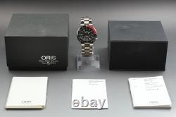 ORIS TT1 7562P Diver Date Automatic Titanium Black Dial Mens Watch Box Damaged