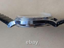ORIS Vintage Watch Black Dial Running Condition No Strap For Parts Or Restore