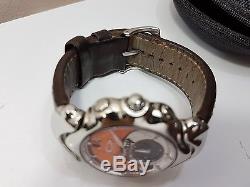 Oakley judge watch copper face not working for parts leather gmt jury