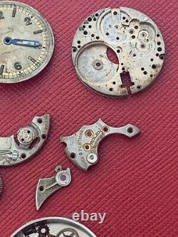 Old Rolex Observatory Wrist Watch Movement Parts Or For Restoration No Res