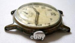 Old WW11 ELGIN US Military Not Working Mens WRISTWATCH As-Is For Parts