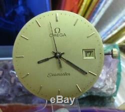 Omega 1430 Seamaster Calendar Watch Movement Working 28 mm dial 6 jewels