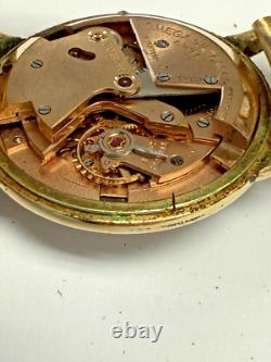 Omega 17J Vintage Bumper Automatic 14k Gold Filled Men's Watch For Parts/Repair
