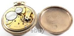 Omega 1935 Pocket Watch Gold Filled 15j for Parts #21605q