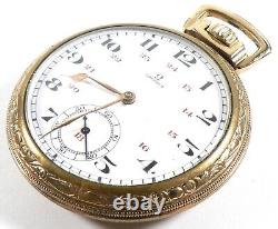 Omega 1935 Pocket Watch Gold Filled 15j for Parts #21605q