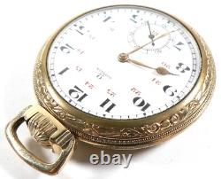 Omega 1935 Pocket Watch Gold Filled 15j for Parts #21605q