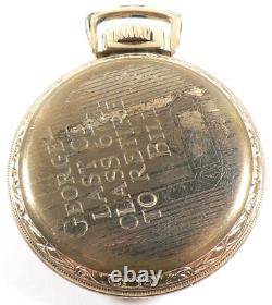 Omega 1935 Pocket Watch Gold Filled 15j for Parts #21605q