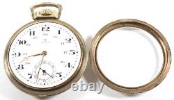 Omega 1935 Pocket Watch Gold Filled 15j for Parts #21605q