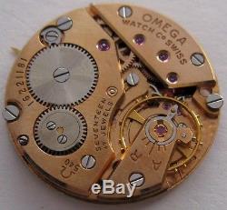 Omega 540 17 jewels watch movement & dial for parts