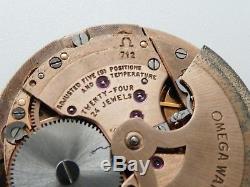 Omega 712 defekt Automatik werk watch for parts not working movement (W705)