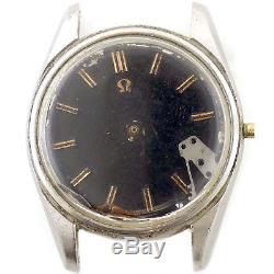 Omega Automatic Seamaster Stainless Steel Mens Watch Head For Parts Or Repairs