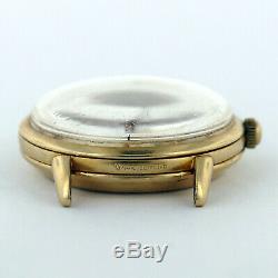 Omega Automatic Vintage Gold Mens Watch Head For Parts Or Repairs