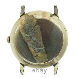 Omega Automatic Vintage Gold Mens Watch Head For Parts Or Repairs