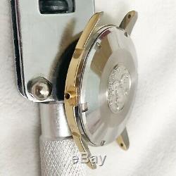 Omega Case Parts Gold Plated, Steel Case Back Ref 147004-61 Size 34mm Perfect