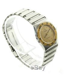 Omega Constellation Gold Dial/roman Numeral Bezel Ladies Watch For Parts+repairs