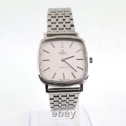 Omega DE VILLE Quartz Square 31mm Mens Watch Not working For Repair or Parts