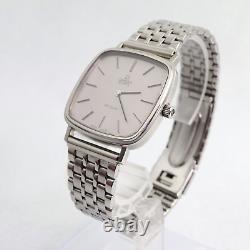 Omega DE VILLE Quartz Square 31mm Mens Watch Not working For Repair or Parts