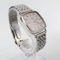 Omega DE VILLE Quartz Square 31mm Mens Watch Not working For Repair or Parts