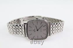 Omega DE VILLE Quartz Square 31mm Mens Watch Not working For Repair or Parts