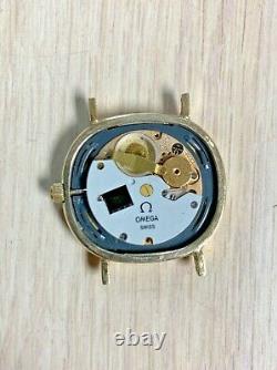 Omega De Ville 10k GF Quartz Watch Movement 1330 For Parts or Repair