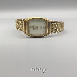 Omega De Ville Watch Women 20mm Gold Tone Swiss 1387 BROKEN PARTS OR REPAIR