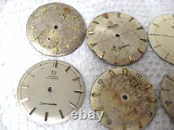 Omega Dial lot for Vintage Watches Assorted for Parts Repair and Projects