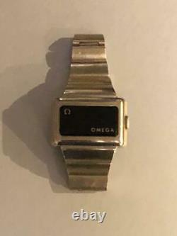 Omega Digital LED Time Computer Wrist Watch LCD pulsar 17.5cm JUNK / not Working