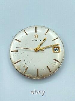 Omega Men Watch Mechanical Date Movement C. 611 As-is To Repair Or Parts