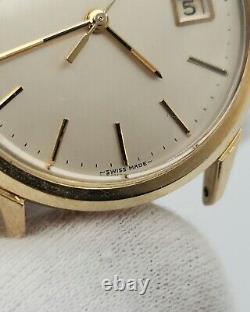 Omega Men's Gold Tone Swiss Made Quartz Watch FOR PARTS / REPAIR