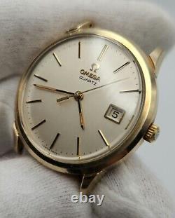 Omega Men's Gold Tone Swiss Made Quartz Watch FOR PARTS / REPAIR