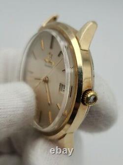 Omega Men's Gold Tone Swiss Made Quartz Watch FOR PARTS / REPAIR