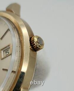 Omega Men's Gold Tone Swiss Made Quartz Watch FOR PARTS / REPAIR