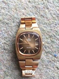 Omega Self Wind Gold Plate Geneve Watch 1970s- Not Working