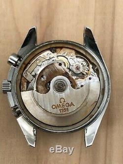 Omega Speedmaster Auto 175.0084 Entire Stainless Steel Watch For Parts or Repair