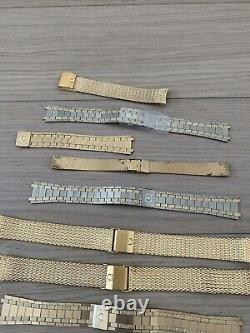Omega Vintage Bracelet Band Lot For Watch Parts And Repair Watches Gold Filled