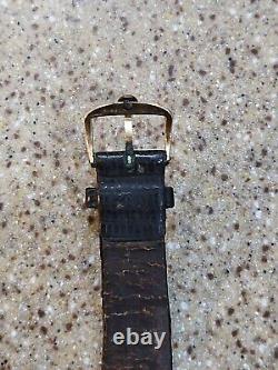 Omega seamaster 14k solid gold case date watch. For Parts Or Repair. Ships Free