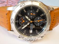 Orient Chronograph Quartz Td0e-01 Japan Men's Full Work Vtg. & Alarm Not Working