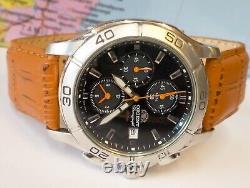 Orient Chronograph Quartz Td0e-01 Japan Men's Full Work Vtg. & Alarm Not Working