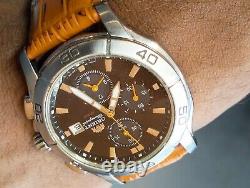 Orient Chronograph Quartz Td0e-01 Japan Men's Full Work Vtg. & Alarm Not Working