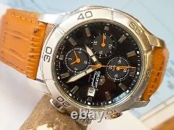 Orient Chronograph Quartz Td0e-01 Japan Men's Full Work Vtg. & Alarm Not Working