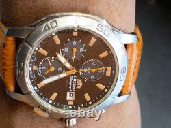 Orient Chronograph Quartz Td0e-01 Japan Men's Full Work Vtg. & Alarm Not Working