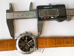 Orient Chronograph Quartz Td0e-01 Japan Men's Full Work Vtg. & Alarm Not Working