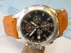 Orient Chronograph Quartz Td0e-01 Japan Men's Full Work Vtg. & Alarm Not Working